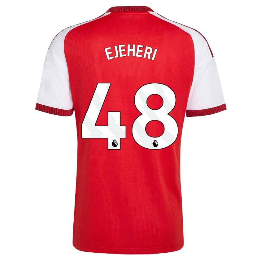 Danxen Mænd Ovie Ejeheri #48 Rød Hvid Sort Hjemmebane Spillertrøjer 2026/27 Trøje T-Shirt