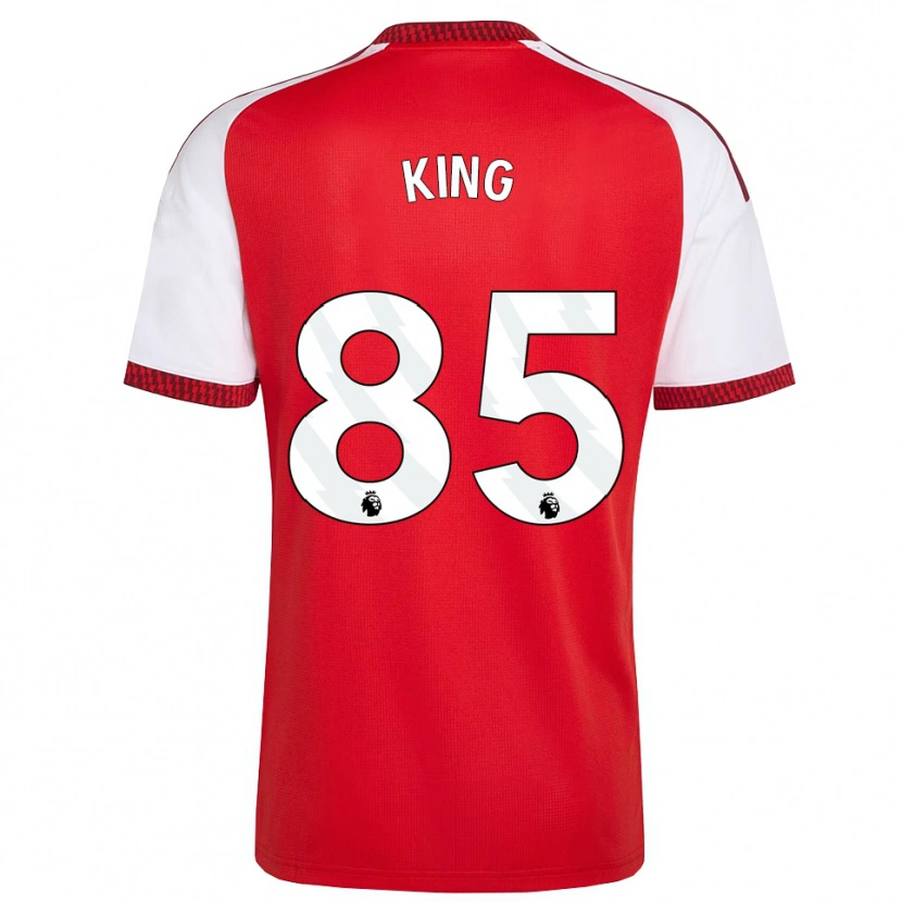 Danxen Mænd Josiah King #85 Rød Hvid Sort Hjemmebane Spillertrøjer 2026/27 Trøje T-Shirt