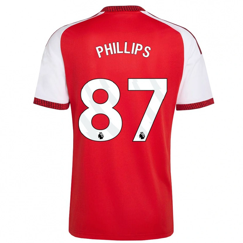 Danxen Mænd Bowen Phillips #87 Rød Hvid Sort Hjemmebane Spillertrøjer 2026/27 Trøje T-Shirt