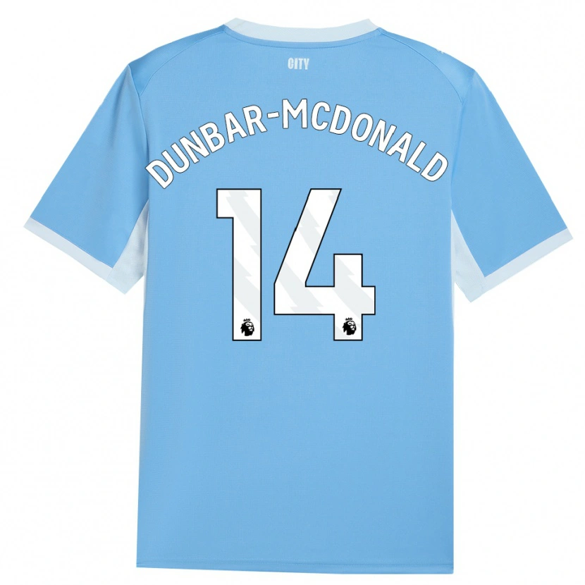 Danxen Mænd Christian Dunbar-Mcdonald #14 Lyshimmelblå Hvid Hjemmebane Spillertrøjer 2026/27 Trøje T-Shirt