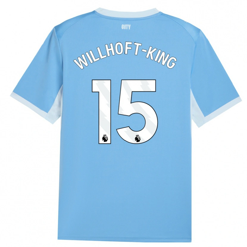 Danxen Mænd Han Willhoft-King #15 Lyshimmelblå Hvid Hjemmebane Spillertrøjer 2026/27 Trøje T-Shirt