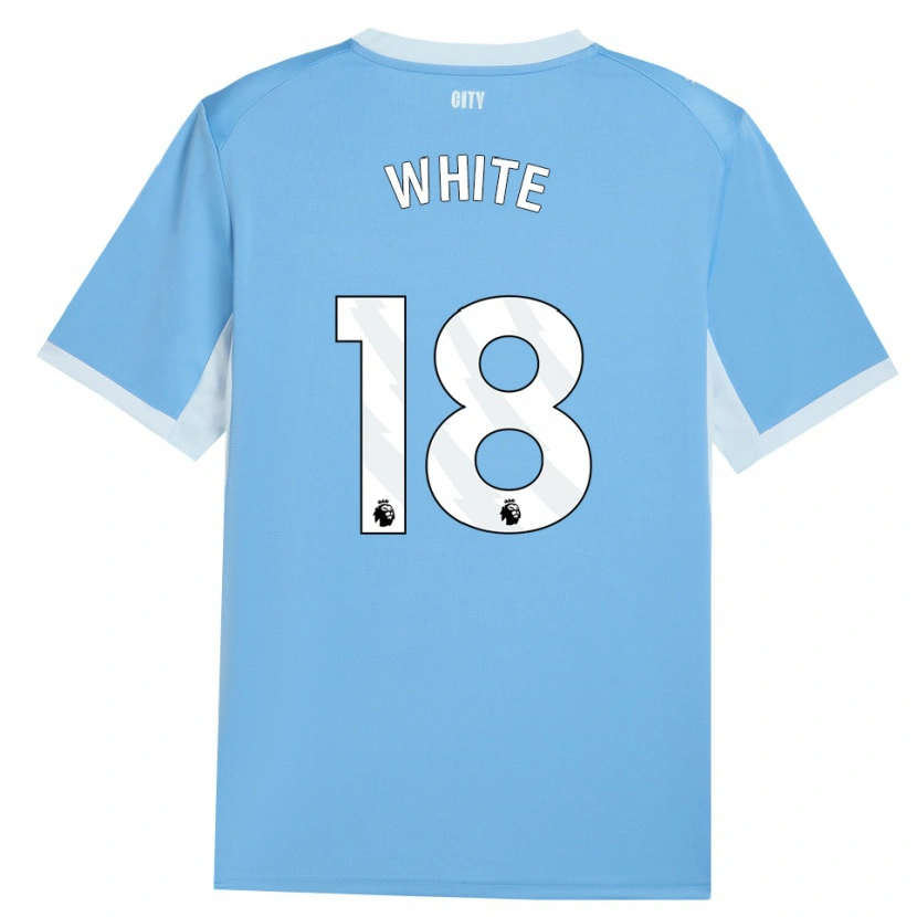 Danxen Mænd Ellen White #18 Lyshimmelblå Hvid Hjemmebane Spillertrøjer 2026/27 Trøje T-Shirt
