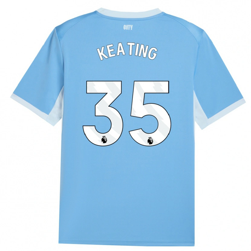 Danxen Mænd Khiara Keating #35 Lyshimmelblå Hvid Hjemmebane Spillertrøjer 2026/27 Trøje T-Shirt