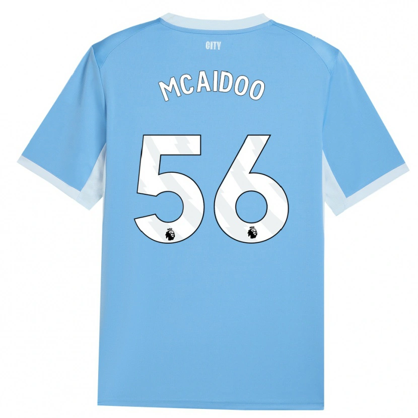 Danxen Mænd Ryan Mcaidoo #56 Lyshimmelblå Hvid Hjemmebane Spillertrøjer 2026/27 Trøje T-Shirt