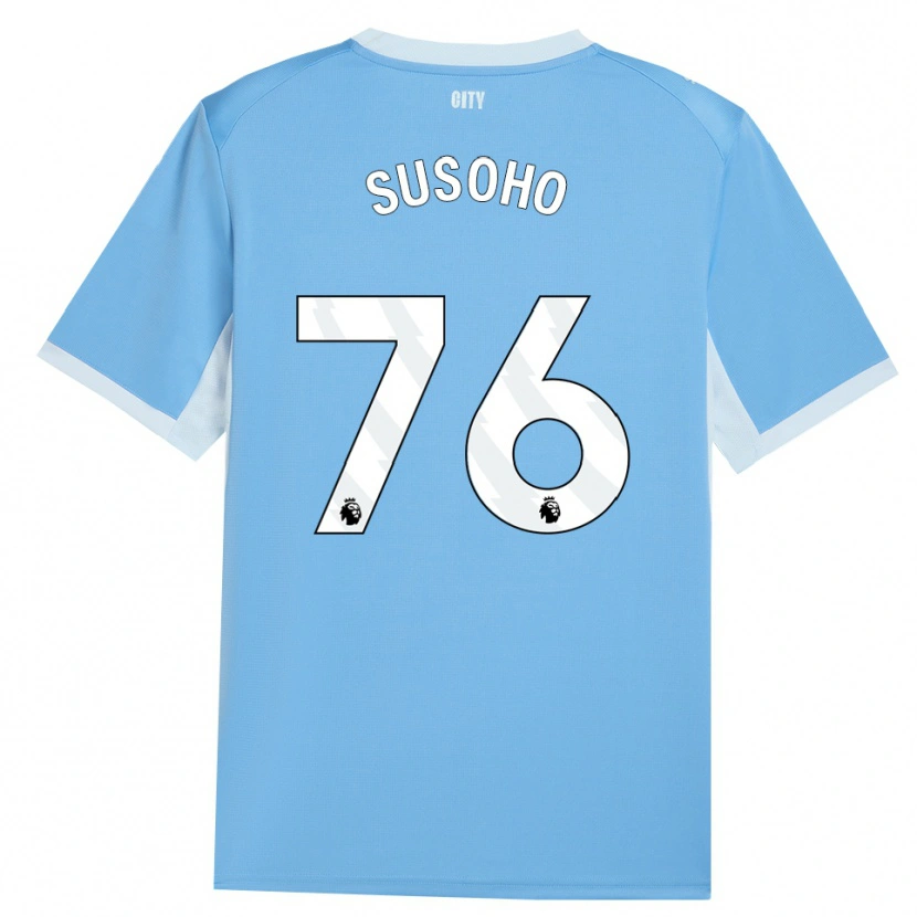 Danxen Mænd Mahamadou Susoho #76 Lyshimmelblå Hvid Hjemmebane Spillertrøjer 2026/27 Trøje T-Shirt