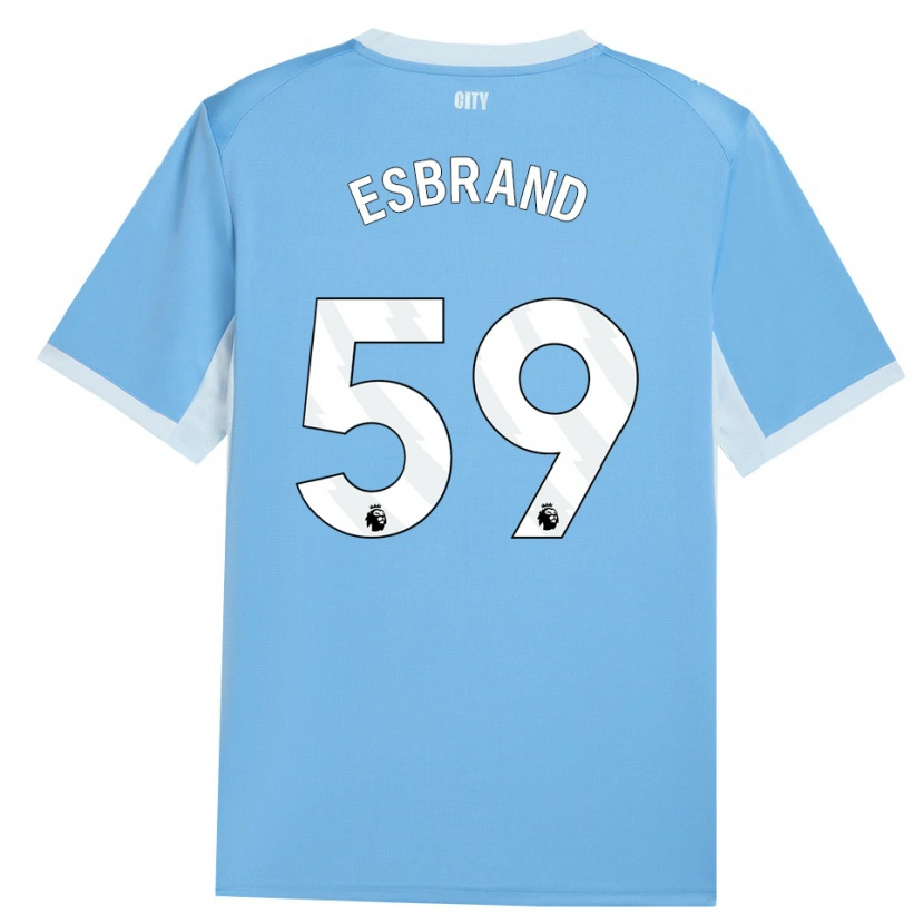 Danxen Mænd Josh Wilson-Esbrand #59 Lyshimmelblå Hvid Hjemmebane Spillertrøjer 2026/27 Trøje T-Shirt