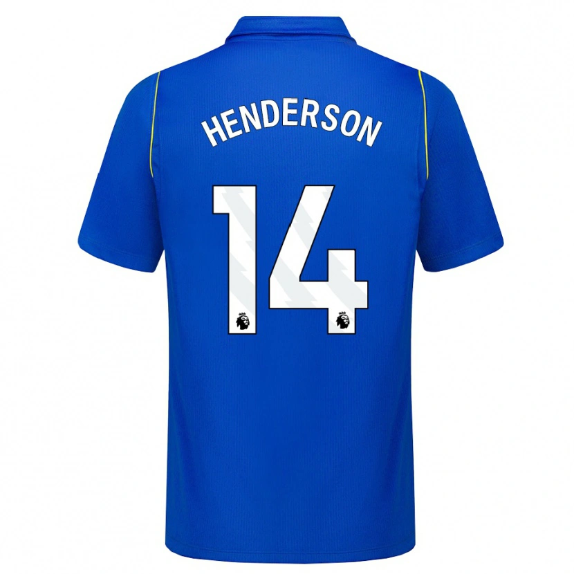 Danxen Mænd Jordan Henderson #14 Blå Gul Hjemmebane Spillertrøjer 2026/27 Trøje T-Shirt