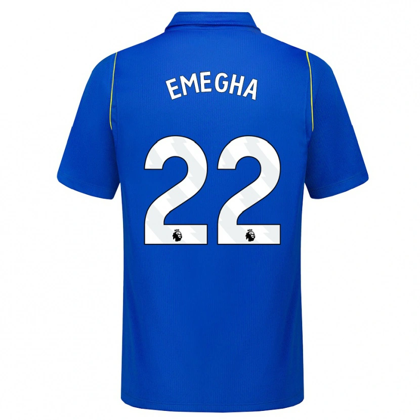 Danxen Mænd Emmanuel Emegha #22 Blå Gul Hjemmebane Spillertrøjer 2026/27 Trøje T-Shirt