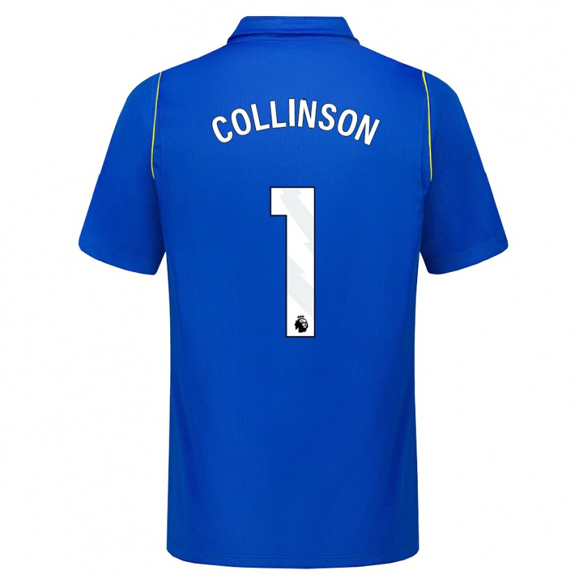 Danxen Mænd Isaac Collinson #1 Blå Gul Hjemmebane Spillertrøjer 2026/27 Trøje T-Shirt