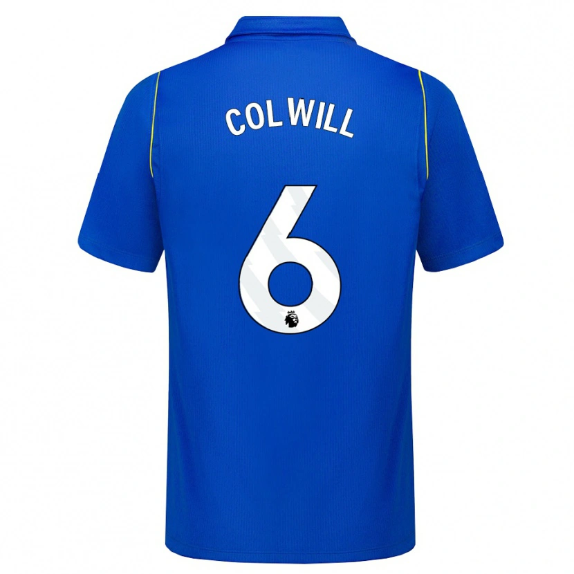 Danxen Mænd Levi Colwill #6 Blå Gul Hjemmebane Spillertrøjer 2026/27 Trøje T-Shirt