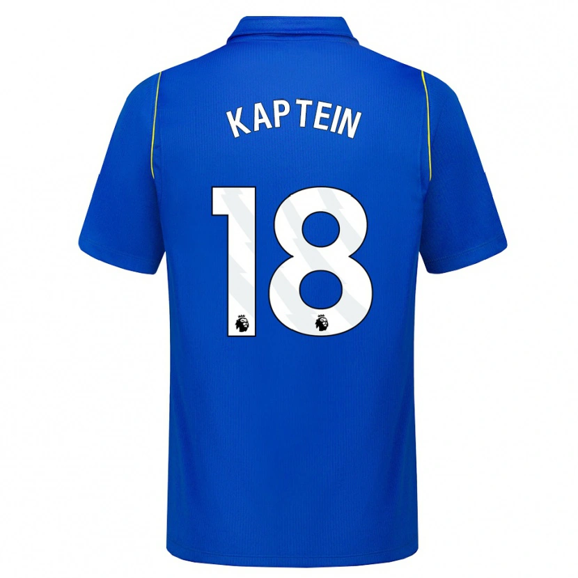 Danxen Mænd Wieke Kaptein #18 Blå Gul Hjemmebane Spillertrøjer 2026/27 Trøje T-Shirt
