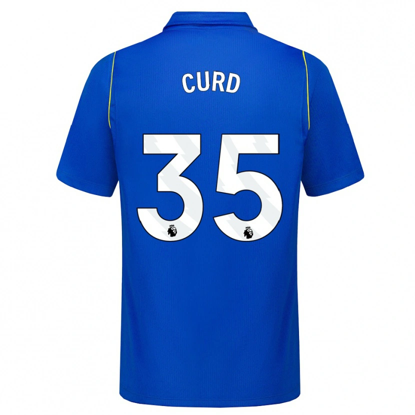 Danxen Mænd Ted Curd #35 Blå Gul Hjemmebane Spillertrøjer 2026/27 Trøje T-Shirt