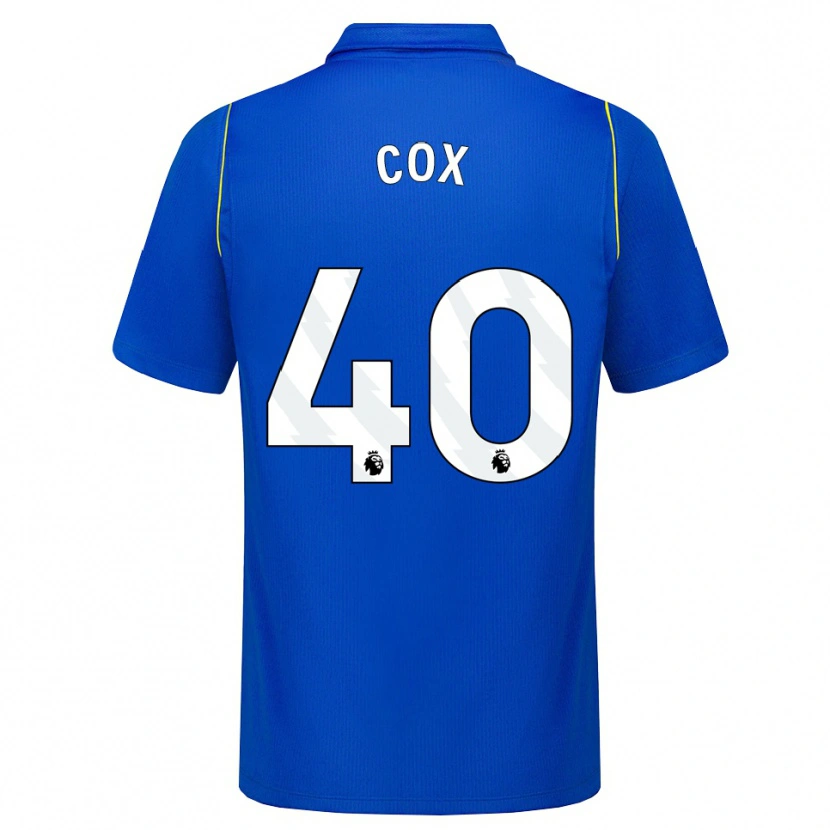 Danxen Mænd Katie Cox #40 Blå Gul Hjemmebane Spillertrøjer 2026/27 Trøje T-Shirt