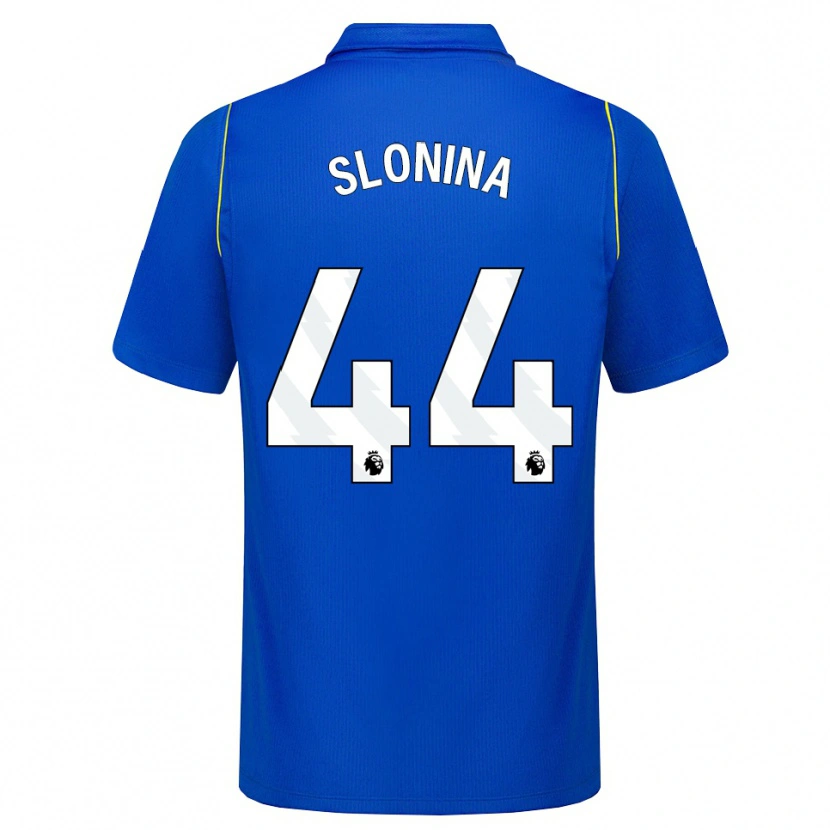 Danxen Mænd Gabriel Slonina #44 Blå Gul Hjemmebane Spillertrøjer 2026/27 Trøje T-Shirt