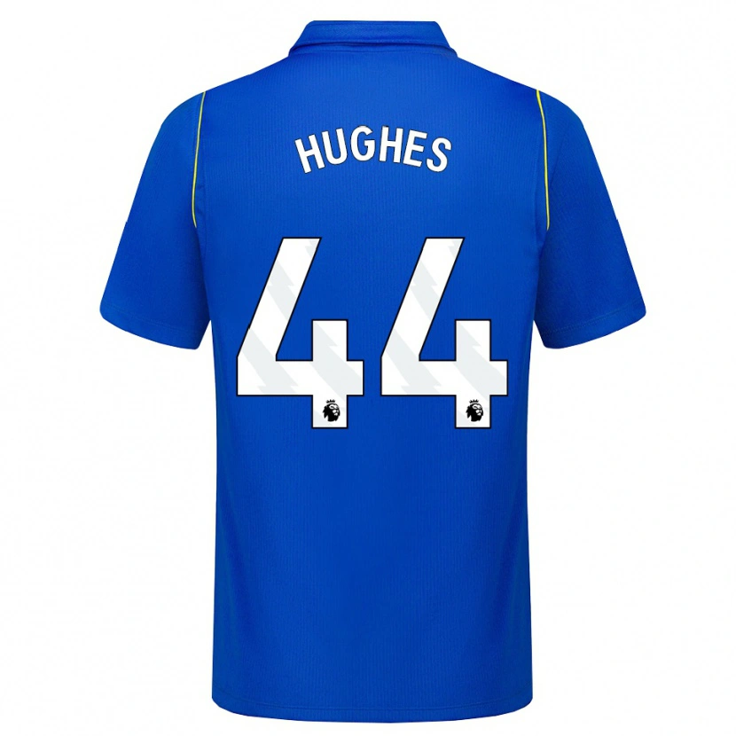 Danxen Mænd Brodi Hughes #44 Blå Gul Hjemmebane Spillertrøjer 2026/27 Trøje T-Shirt