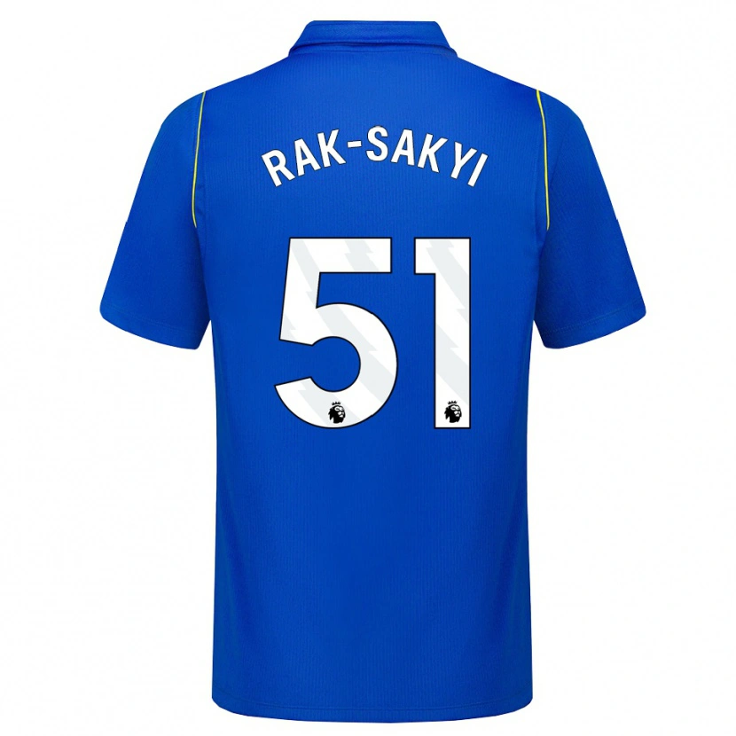 Danxen Mænd Sam Rak-Sakyi #51 Blå Gul Hjemmebane Spillertrøjer 2026/27 Trøje T-Shirt