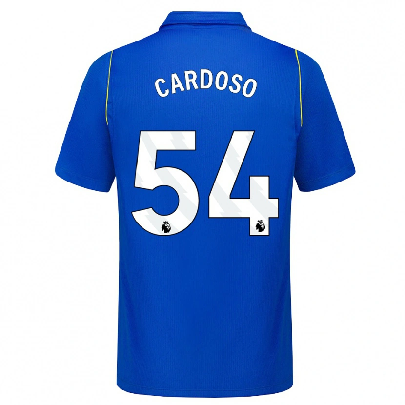Danxen Mænd Leo Cardoso #54 Blå Gul Hjemmebane Spillertrøjer 2026/27 Trøje T-Shirt