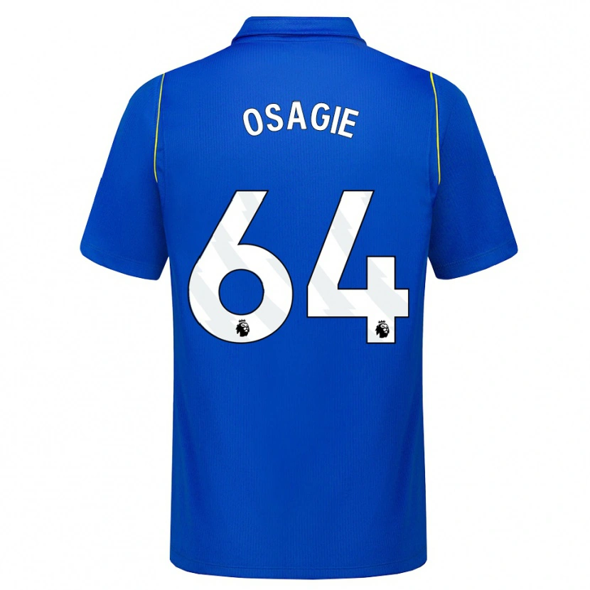 Danxen Mænd Justin Osagie #64 Blå Gul Hjemmebane Spillertrøjer 2026/27 Trøje T-Shirt
