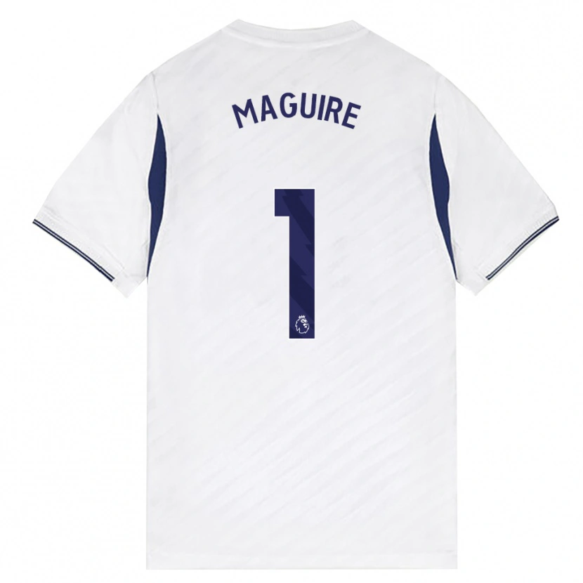 Danxen Mænd Aaron Maguire #1 Hvid Rød Lilla Hjemmebane Spillertrøjer 2026/27 Trøje T-Shirt