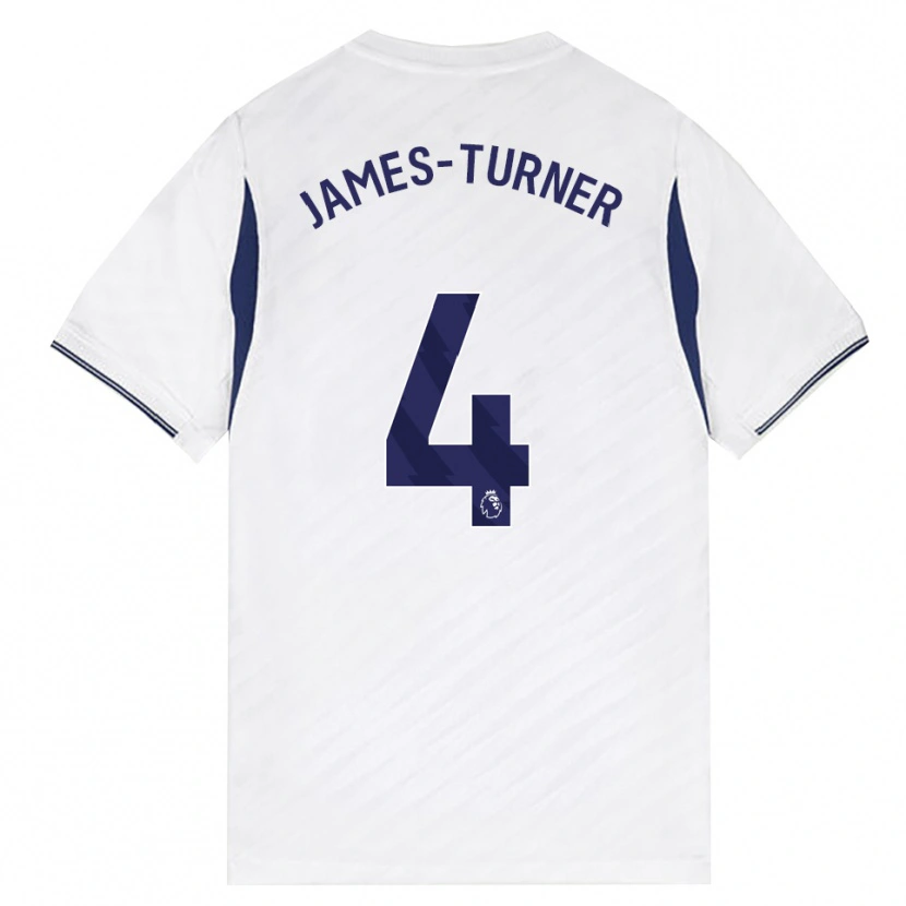 Danxen Mænd Amy James-Turner #4 Hvid Rød Lilla Hjemmebane Spillertrøjer 2026/27 Trøje T-Shirt