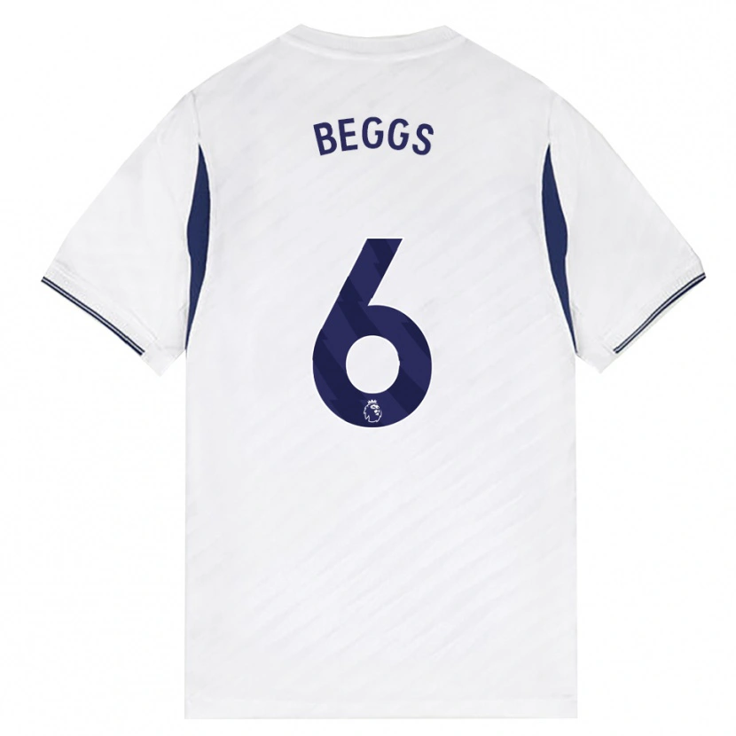 Danxen Mænd Jamel Beggs #6 Hvid Rød Lilla Hjemmebane Spillertrøjer 2026/27 Trøje T-Shirt