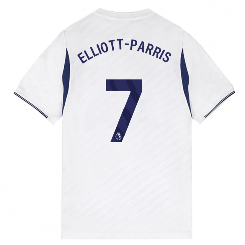 Danxen Mænd Reiss Elliott-Parris #7 Hvid Rød Lilla Hjemmebane Spillertrøjer 2026/27 Trøje T-Shirt