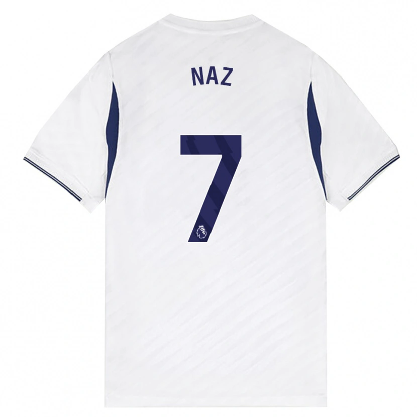 Danxen Mænd Jessica Naz #7 Hvid Rød Lilla Hjemmebane Spillertrøjer 2026/27 Trøje T-Shirt