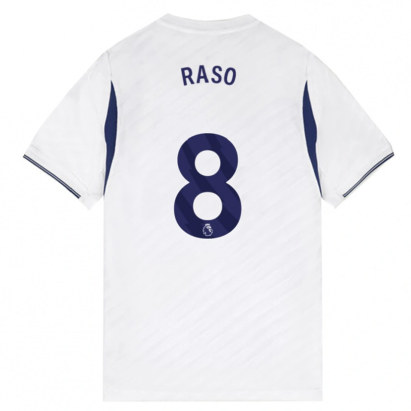 Danxen Mænd Hayley Raso #8 Hvid Rød Lilla Hjemmebane Spillertrøjer 2026/27 Trøje T-Shirt