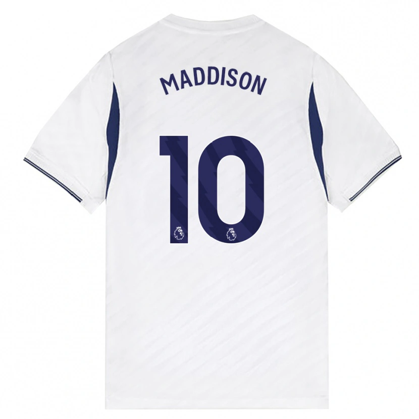 Danxen Mænd James Maddison #10 Hvid Rød Lilla Hjemmebane Spillertrøjer 2026/27 Trøje T-Shirt