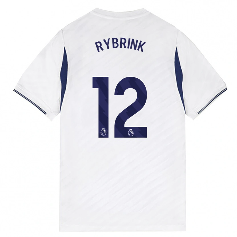 Danxen Mænd Josefine Rybrink #12 Hvid Rød Lilla Hjemmebane Spillertrøjer 2026/27 Trøje T-Shirt