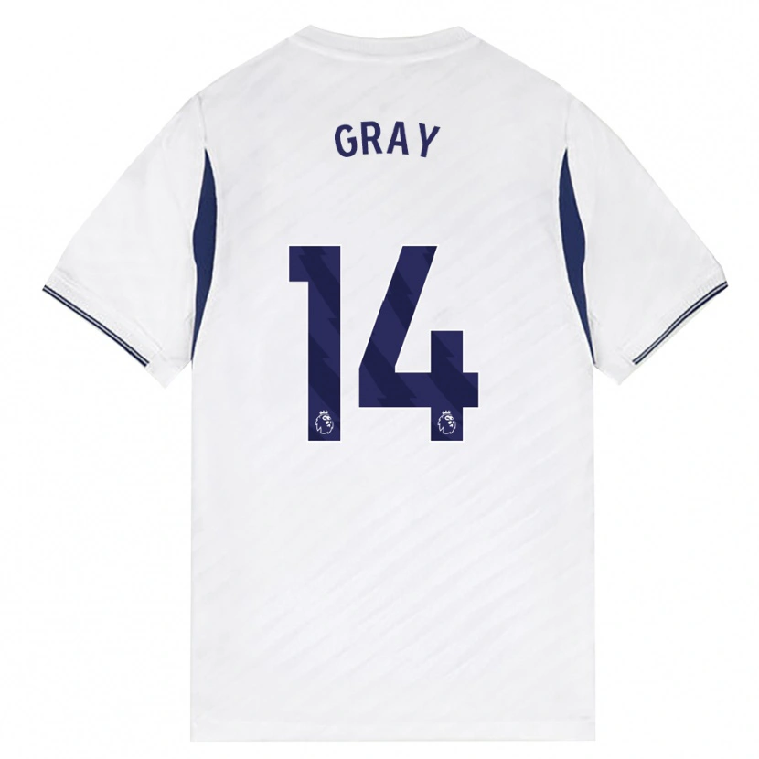Danxen Mænd Archie Gray #14 Hvid Rød Lilla Hjemmebane Spillertrøjer 2026/27 Trøje T-Shirt