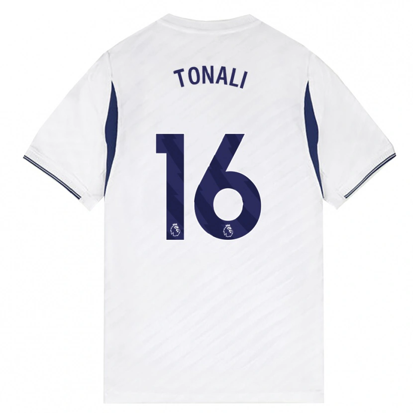 Danxen Mænd Sandro Tonali #16 Hvid Rød Lilla Hjemmebane Spillertrøjer 2026/27 Trøje T-Shirt