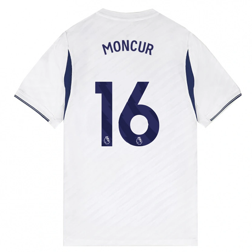 Danxen Mænd Ronny Moncur #16 Hvid Rød Lilla Hjemmebane Spillertrøjer 2026/27 Trøje T-Shirt