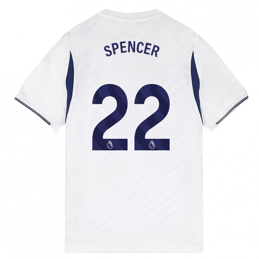 Danxen Mænd Rebecca Spencer #22 Hvid Rød Lilla Hjemmebane Spillertrøjer 2026/27 Trøje T-Shirt