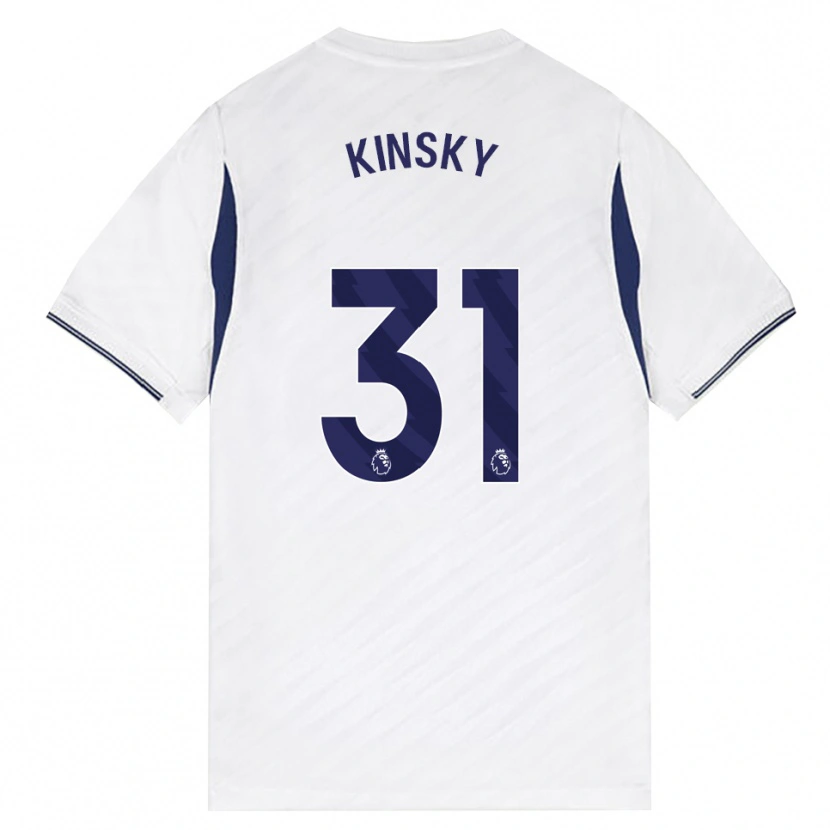 Danxen Mænd Antonín Kinský #31 Hvid Rød Lilla Hjemmebane Spillertrøjer 2026/27 Trøje T-Shirt