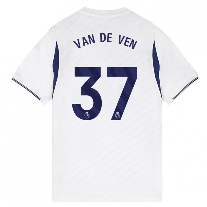 Danxen Mænd Micky Van De Ven #37 Hvid Rød Lilla Hjemmebane Spillertrøjer 2026/27 Trøje T-Shirt