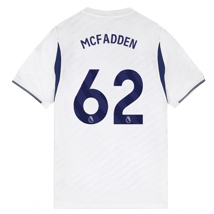 Danxen Mænd Max Mcfadden #62 Hvid Rød Lilla Hjemmebane Spillertrøjer 2026/27 Trøje T-Shirt