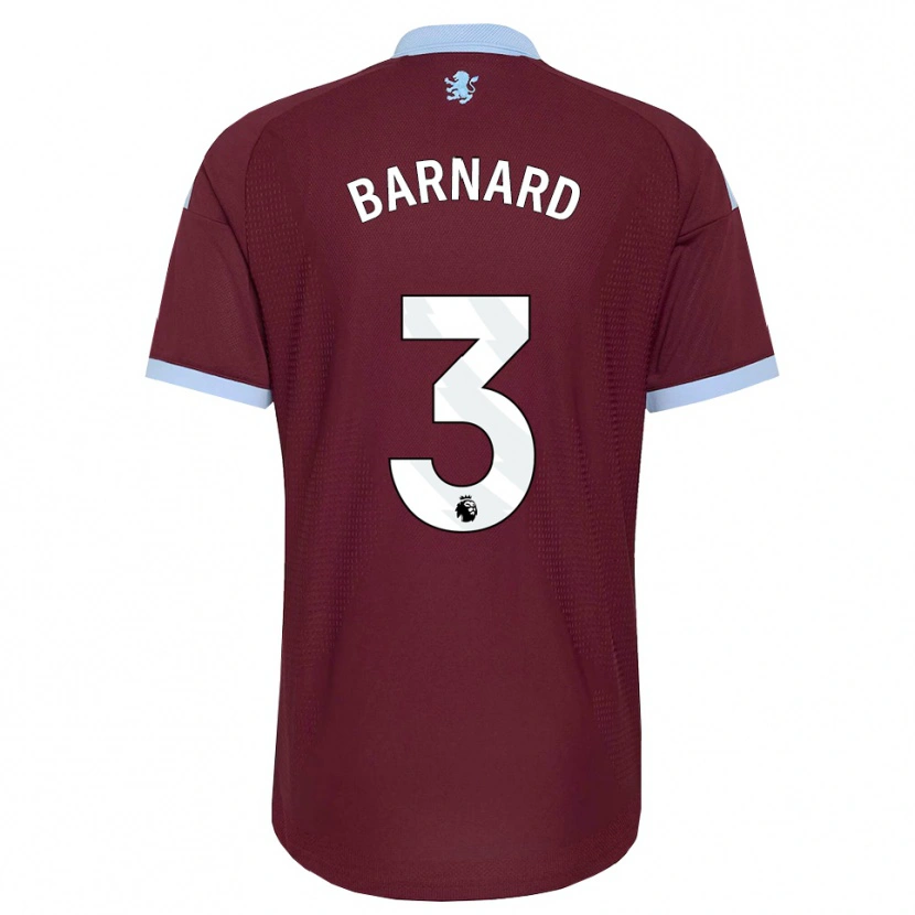 Danxen Mænd Finlay Barnard #3 Kornblomstblå Vinrød Hjemmebane Spillertrøjer 2026/27 Trøje T-Shirt