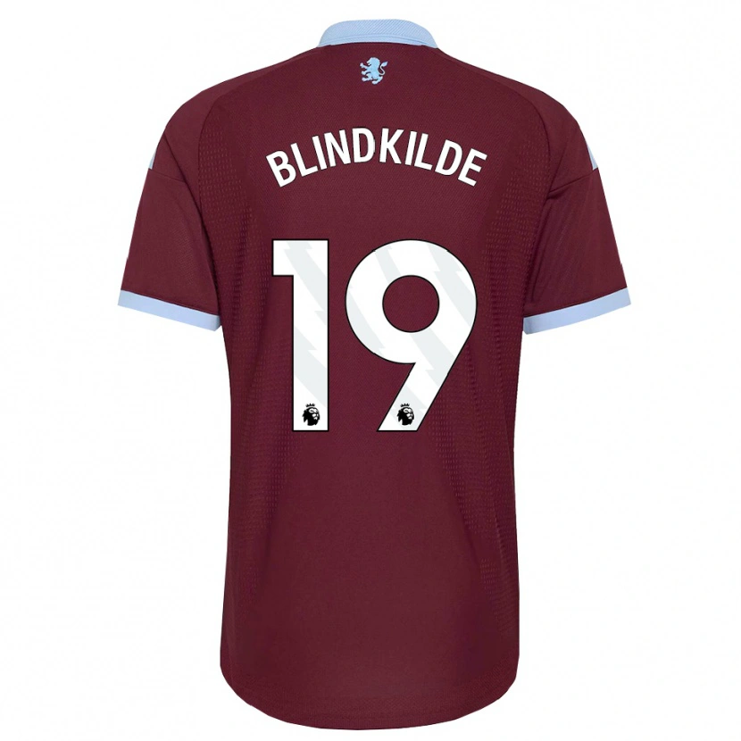 Danxen Mænd Laura Blindkilde #19 Kornblomstblå Vinrød Hjemmebane Spillertrøjer 2026/27 Trøje T-Shirt