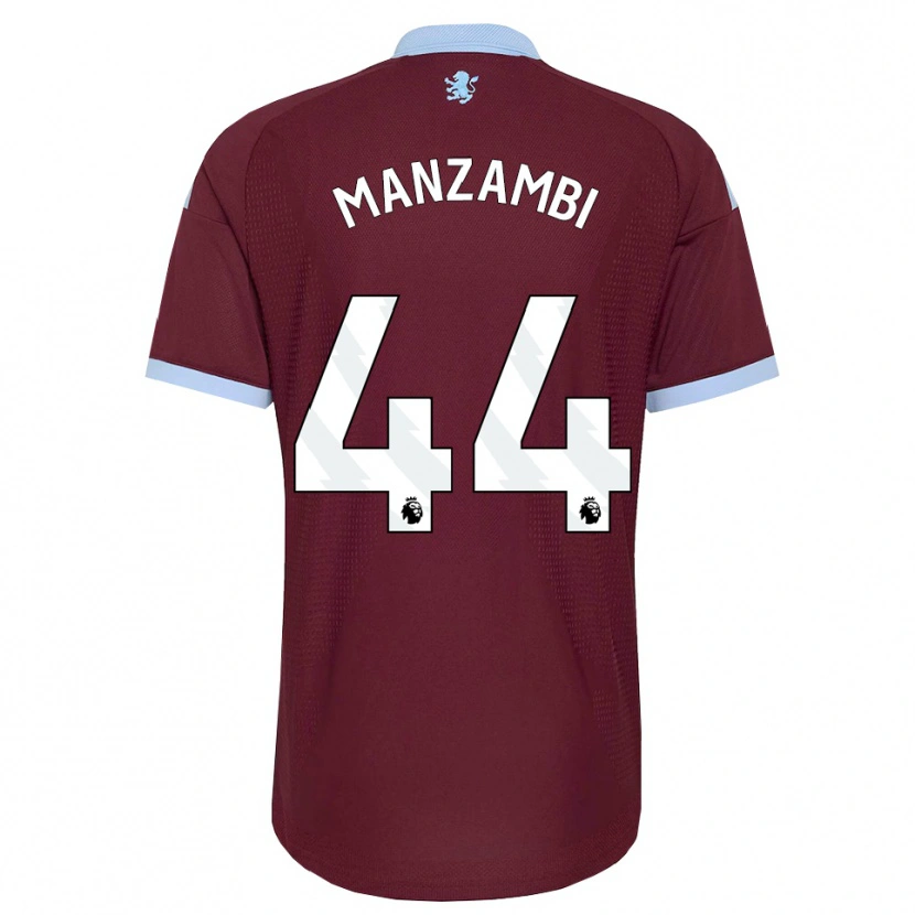 Danxen Mænd Johan Manzambi #44 Kornblomstblå Vinrød Hjemmebane Spillertrøjer 2026/27 Trøje T-Shirt