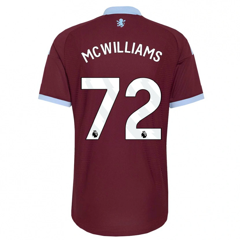 Danxen Mænd Ashton Mcwilliams #72 Kornblomstblå Vinrød Hjemmebane Spillertrøjer 2026/27 Trøje T-Shirt