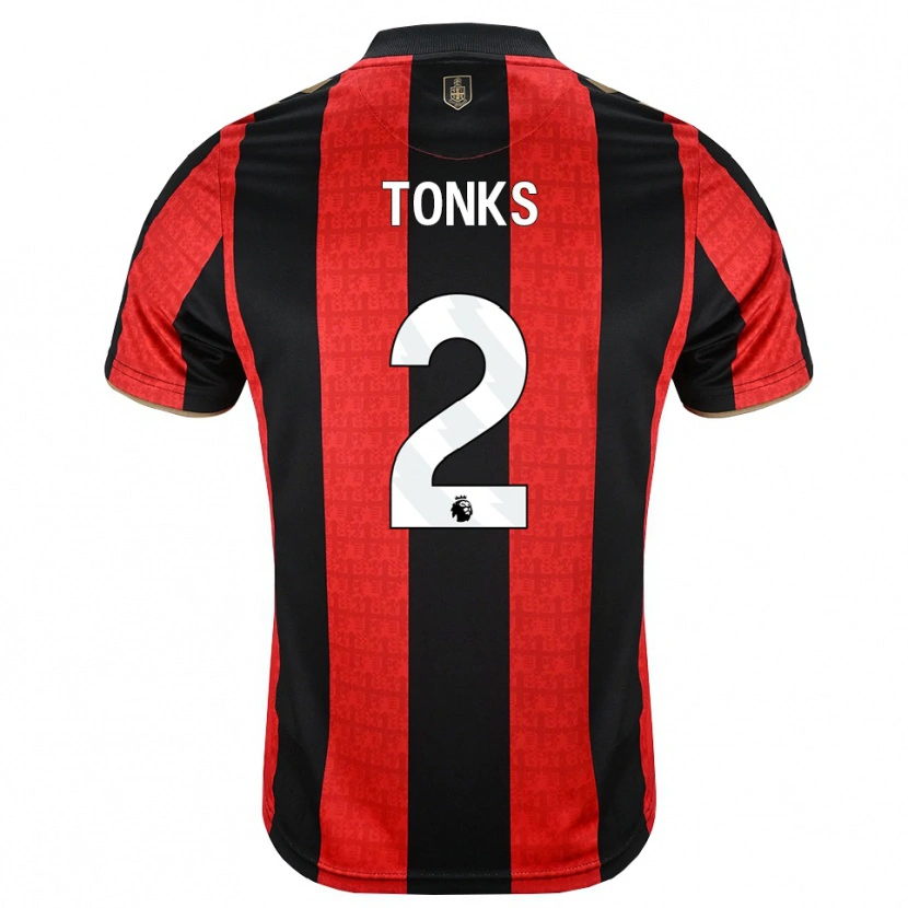 Danxen Mænd Finn Tonks #2 Gyldengul Rød Sort Hjemmebane Spillertrøjer 2026/27 Trøje T-Shirt