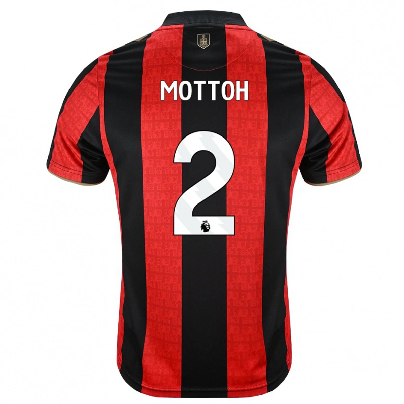 Danxen Mænd Koby Mottoh #2 Gyldengul Rød Sort Hjemmebane Spillertrøjer 2026/27 Trøje T-Shirt