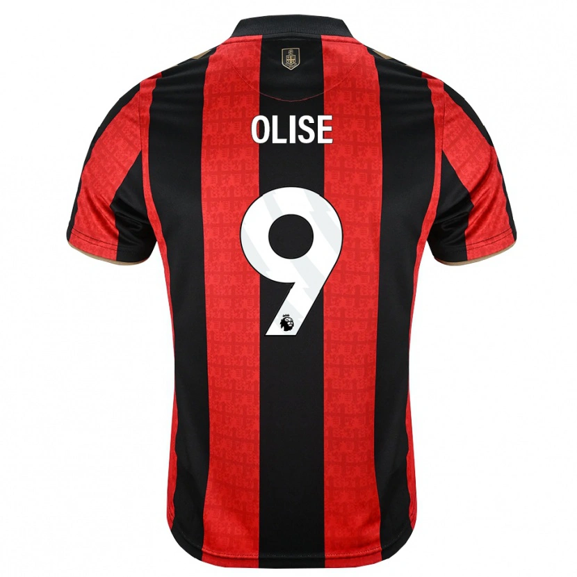 Danxen Mænd Josh Hamilton-Olise #9 Gyldengul Rød Sort Hjemmebane Spillertrøjer 2026/27 Trøje T-Shirt