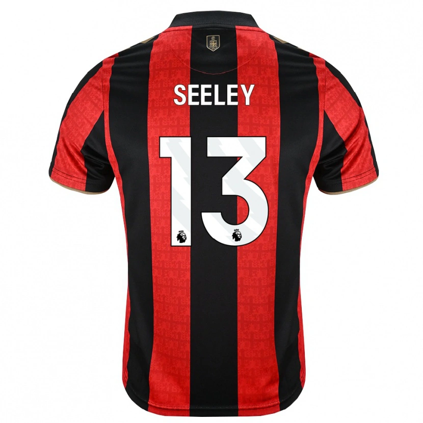 Danxen Mænd Will Seeley #13 Gyldengul Rød Sort Hjemmebane Spillertrøjer 2026/27 Trøje T-Shirt