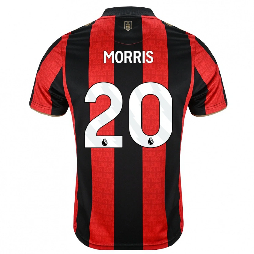 Danxen Mænd Caitlin Morris #20 Gyldengul Rød Sort Hjemmebane Spillertrøjer 2026/27 Trøje T-Shirt