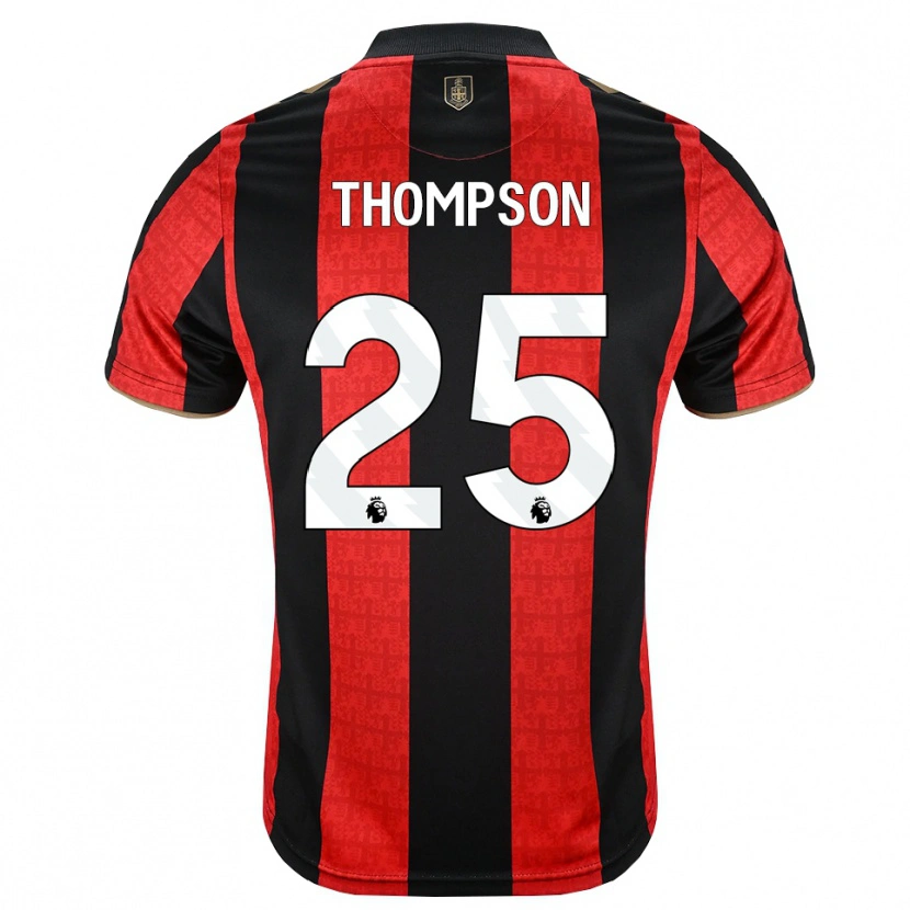 Danxen Mænd Kenni Thompson #25 Gyldengul Rød Sort Hjemmebane Spillertrøjer 2026/27 Trøje T-Shirt