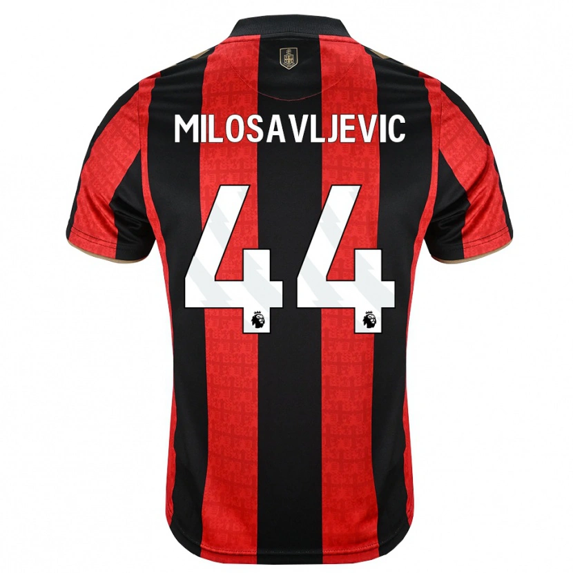 Danxen Mænd Veljko Milosavljevic #44 Gyldengul Rød Sort Hjemmebane Spillertrøjer 2026/27 Trøje T-Shirt