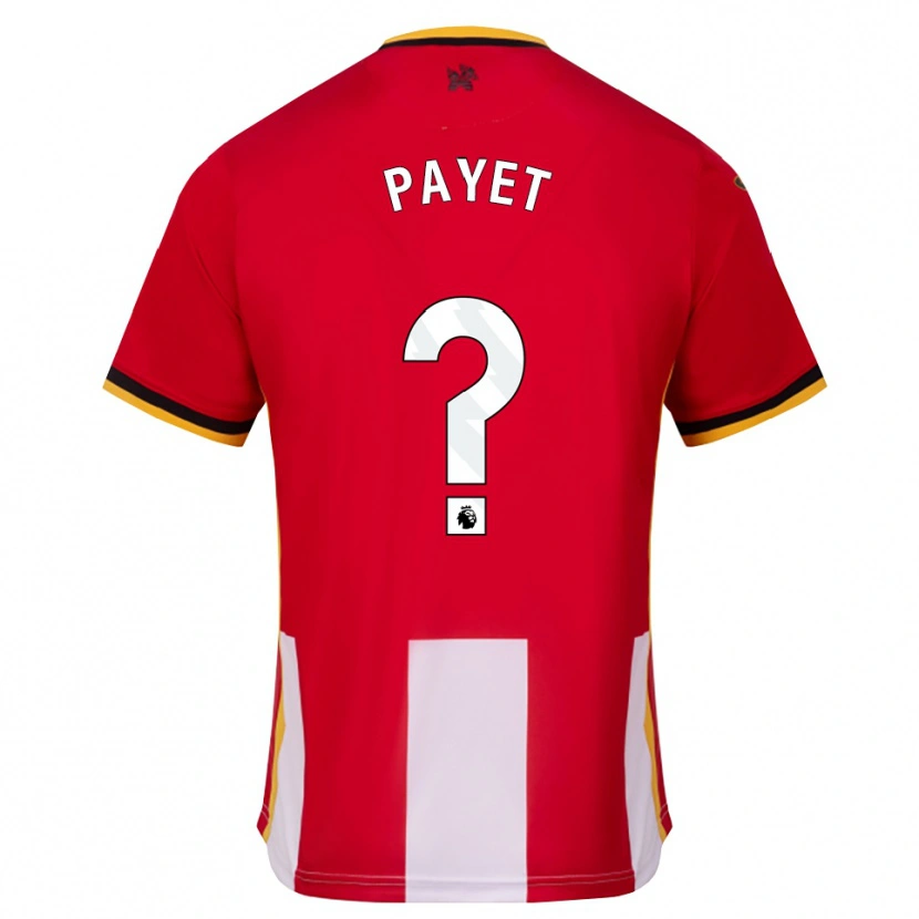 Danxen Mænd Trae Payet #0 Gul Sort Rød Hjemmebane Spillertrøjer 2026/27 Trøje T-Shirt