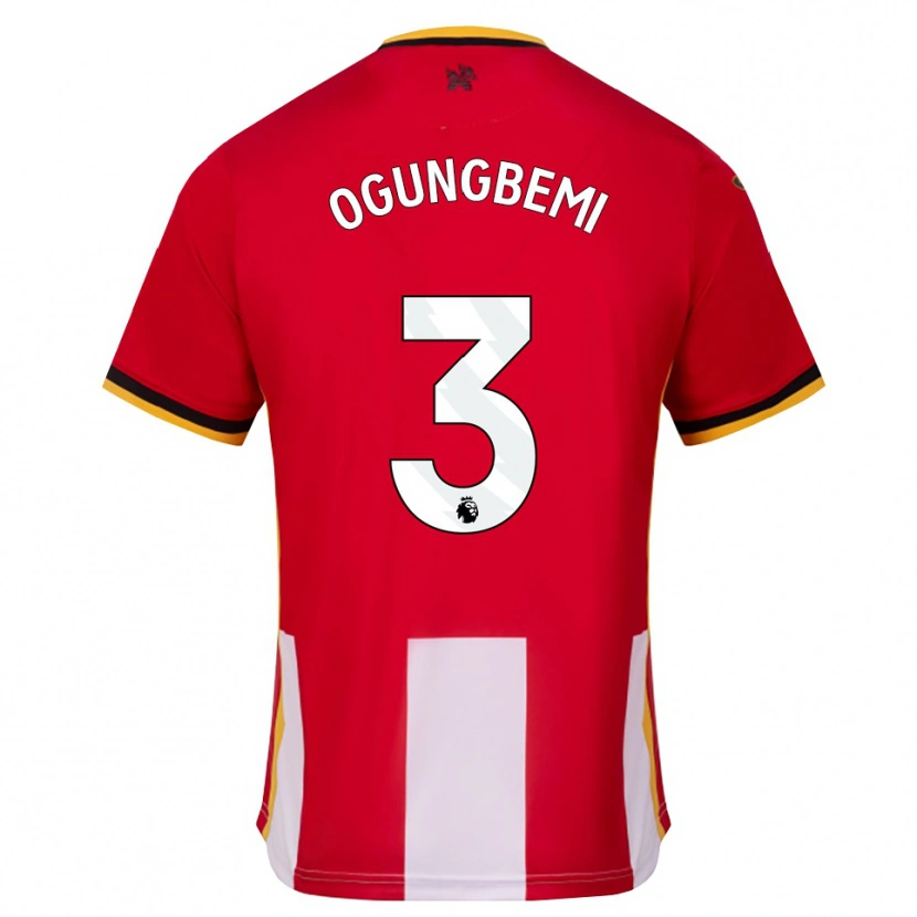Danxen Mænd Nathaniel Ogungbemi #3 Gul Sort Rød Hjemmebane Spillertrøjer 2026/27 Trøje T-Shirt